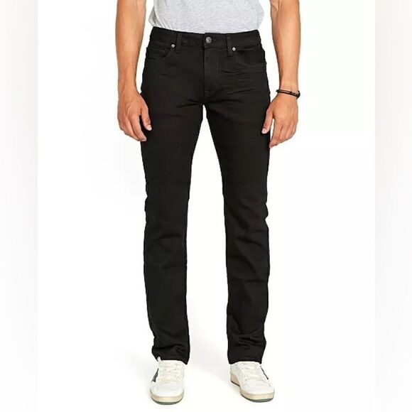 New BUFFALO DAVID BITTON
Men's Jeans Straight Six Stretch Jeans, Black 31/30 - Picture 1 of 7